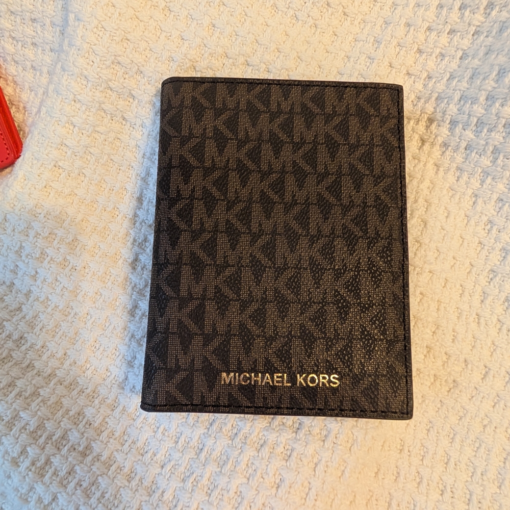 Michael Kors Brown Monogram Card Holder